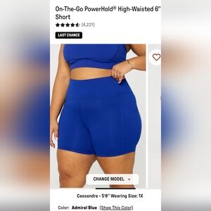 NWT Fabletics Blue Women's Shorts